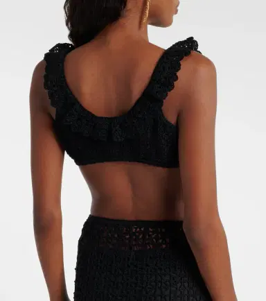 Anna Kosturova Crochet crop top | Thumbnail 2