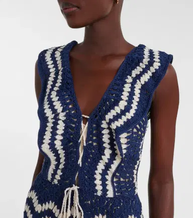 Anna Kosturova Melissa crochet cotton minidress | Thumbnail 2
