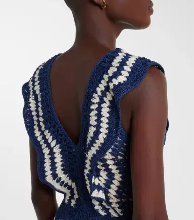 Anna Kosturova Melissa crochet cotton minidress | Thumbnail 3