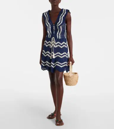 Anna Kosturova Melissa crochet cotton minidress | Thumbnail 6