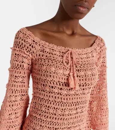 Anna Kosturova Bella crochet cotton minidress | Thumbnail 2