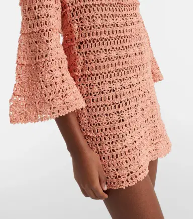 Anna Kosturova Bella crochet cotton minidress | Thumbnail 3