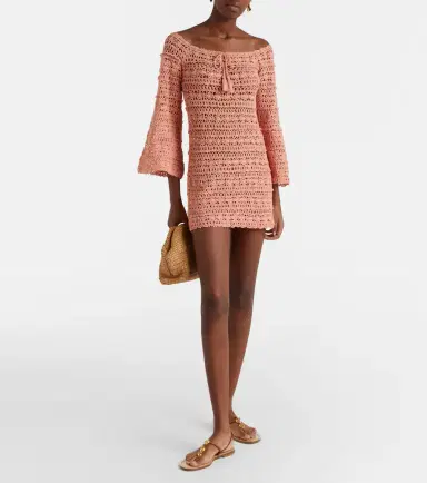 Anna Kosturova Bella crochet cotton minidress | Thumbnail 5