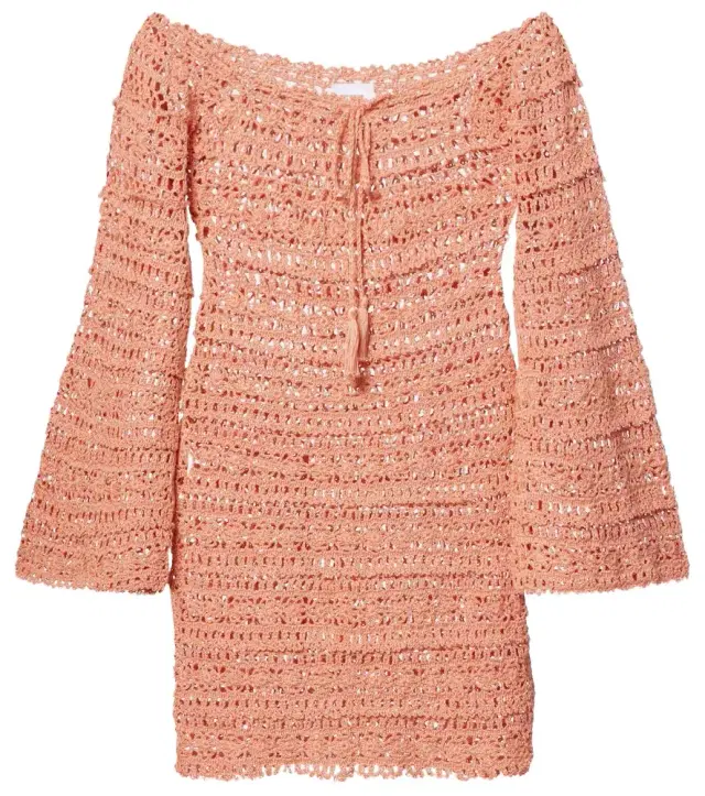 Bella crochet cotton minidress