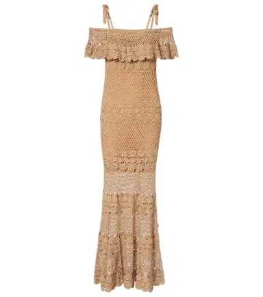 Anna Kosturova Marianne crochet cotton maxi dress | Thumbnail 1 Anna Kosturova Marianne crochet cotton maxi dress | Thumbnail 1