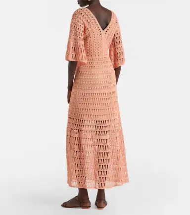 Anna Kosturova Crochet cotton midi dress | Thumbnail 4