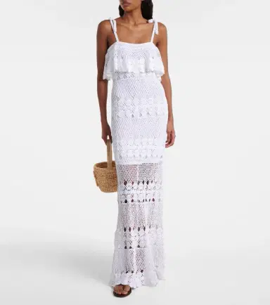 Anna Kosturova Marianne crochet cotton maxi dress | Thumbnail 4