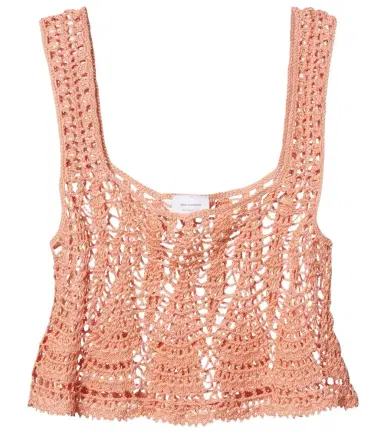 Anna Kosturova Cotillion crochet cotton crop top | Thumbnail 1