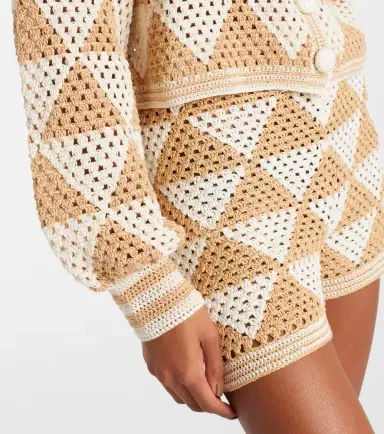 Anna Kosturova Maija crochet cropped cotton cardigan | Thumbnail 5