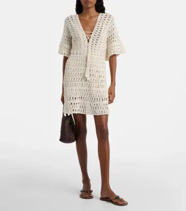 Anna Kosturova Crochet cotton minidress | Thumbnail 2 Anna Kosturova Crochet cotton minidress | Thumbnail 2