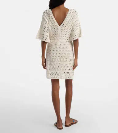Anna Kosturova Crochet cotton minidress | Thumbnail 3 Anna Kosturova Crochet cotton minidress | Thumbnail 3