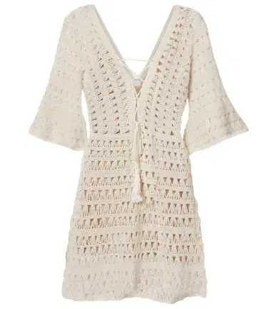 Anna Kosturova Crochet cotton minidress | Thumbnail 1 Anna Kosturova Crochet cotton minidress | Thumbnail 1