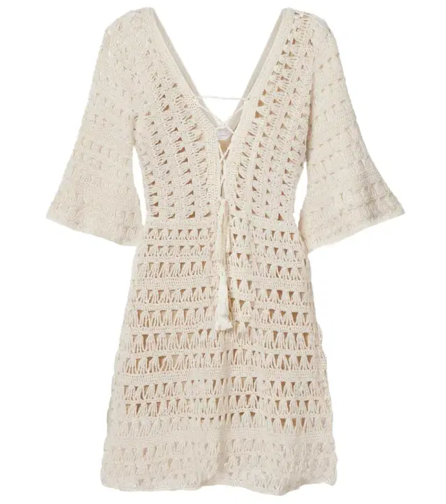 Crochet cotton minidress