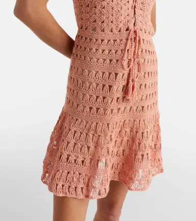 Anna Kosturova Jennifer crochet cotton minidress | Thumbnail 3