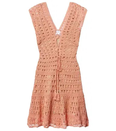 Anna Kosturova Jennifer crochet cotton minidress | Thumbnail 1