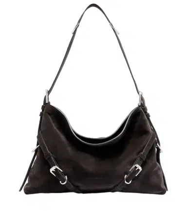 Givenchy Voyou Medium suede shoulder bag | Thumbnail 1 Givenchy Voyou Medium suede shoulder bag | Thumbnail 1