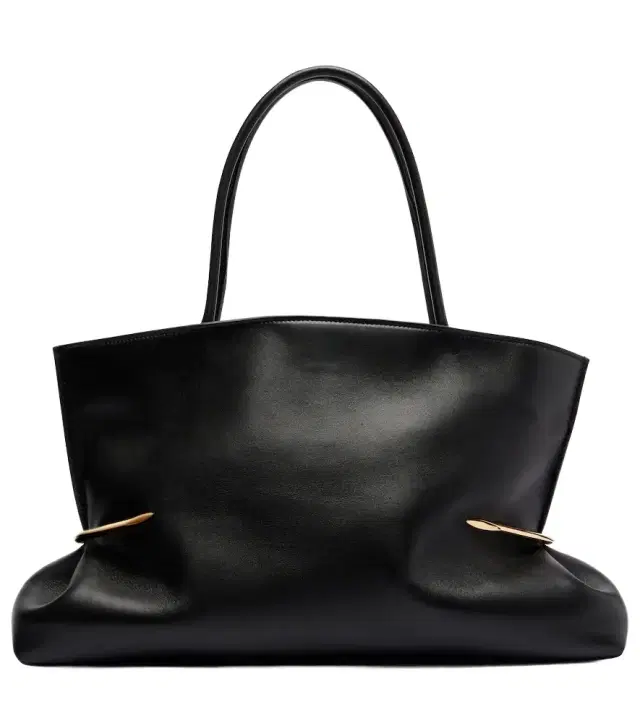 Pinch Squeezed Horizontal leather tote bag