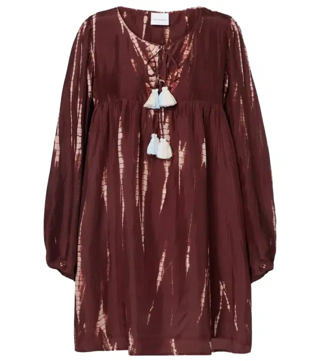 Anna Kosturova Hailey tie-dye silk minidress