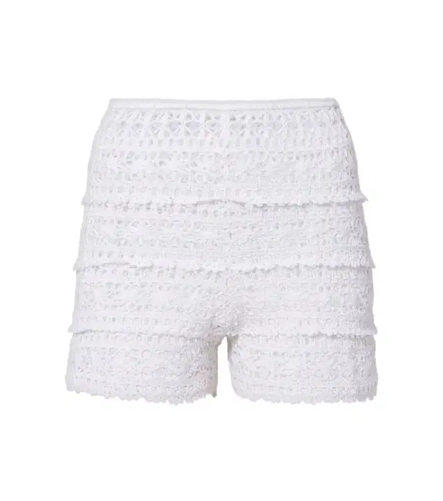 Anna Kosturova Deauville crochet cotton shorts