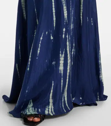 Anna Kosturova Tie-dye silk wrap maxi dress | Thumbnail 3