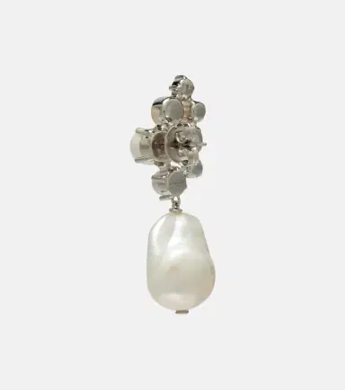 Givenchy Crystal Pearl asymmetric earrings | Thumbnail 4