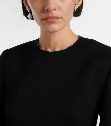 Givenchy Crystal Pearl asymmetric earrings | Thumbnail 5