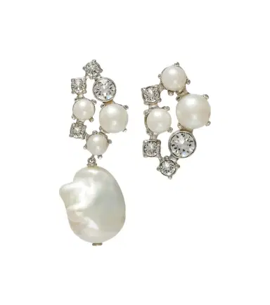 Givenchy Crystal Pearl asymmetric earrings | Thumbnail 1