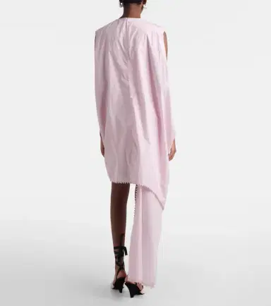Jacquemus Traversin asymmetric cotton poplin minidress | Thumbnail 2