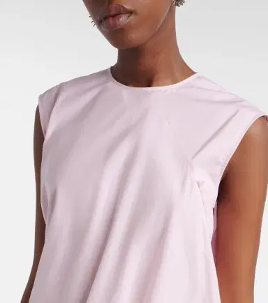 Jacquemus Traversin asymmetric cotton poplin minidress | Thumbnail 3