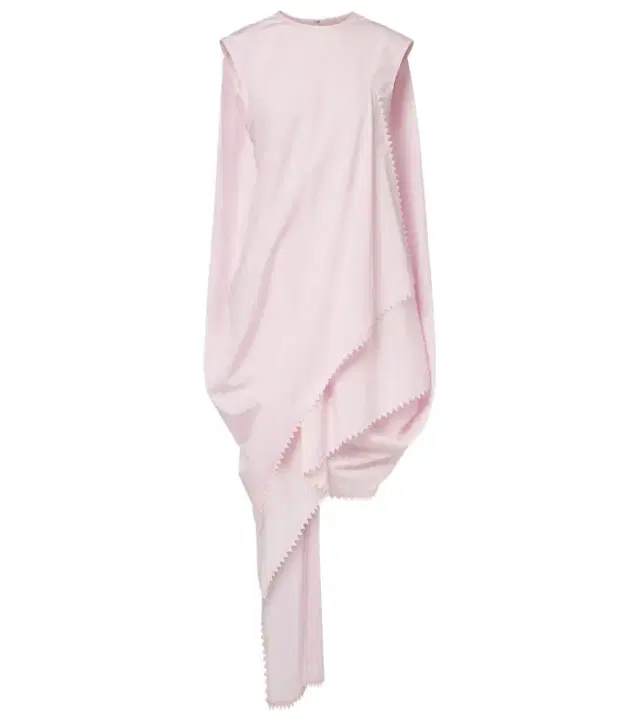 Jacquemus Traversin asymmetric cotton poplin minidress