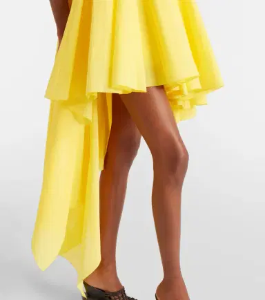 Jacquemus Triangle asymmetric cotton-blend minidress | Thumbnail 2