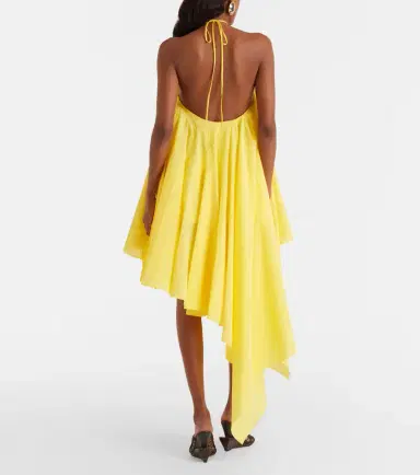 Jacquemus Triangle asymmetric cotton-blend minidress | Thumbnail 3
