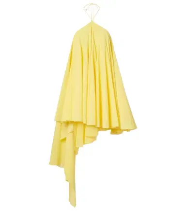 Jacquemus Triangle asymmetric cotton-blend minidress | Thumbnail 1