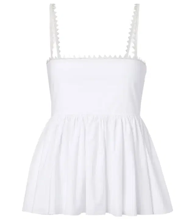 Jacquemus Traversin cotton poplin peplum top