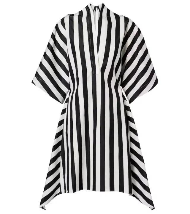 Jacquemus Moisson striped cotton and silk tunic