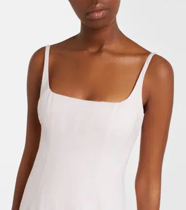 Jacquemus Agave pleated cotton poplin midi dress | Thumbnail 3