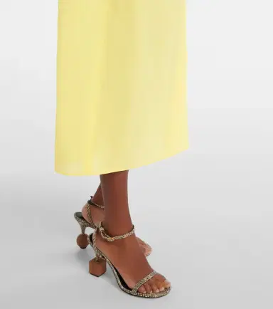 Jacquemus Drap cotton-blend poplin midi dress | Thumbnail 2