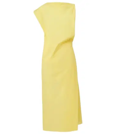 Jacquemus Drap cotton-blend poplin midi dress | Thumbnail 1
