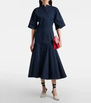 Jacquemus Moisson cotton poplin midi dress | Thumbnail 4