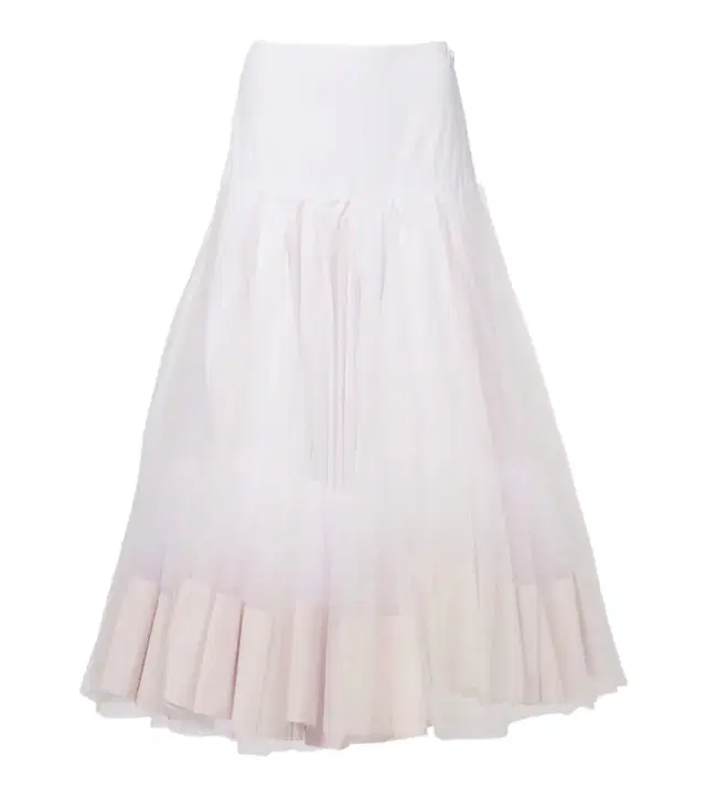 Mireio tulle-trimmed cotton poplin midi skirt