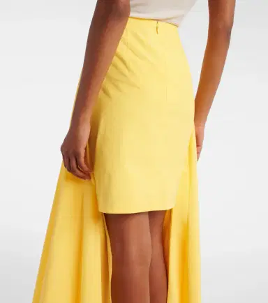 Jacquemus Paysan asymmetric cotton-blend midi skirt | Thumbnail 2