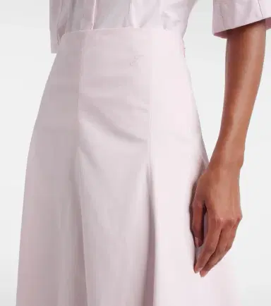 Jacquemus Triangle cotton poplin midi skirt | Thumbnail 2