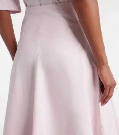 Jacquemus Triangle cotton poplin midi skirt | Thumbnail 4
