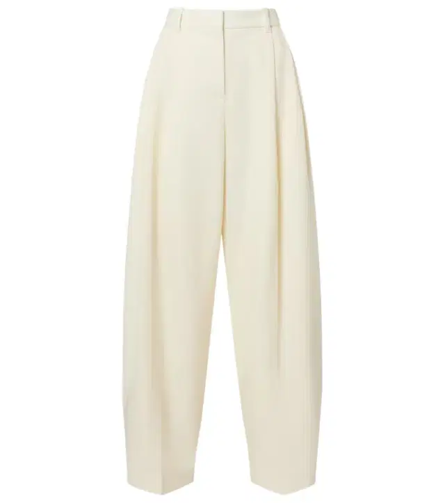 Man's virgin wool wide-leg pants