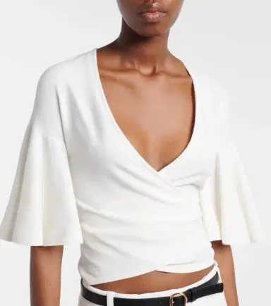 Jacquemus Paysan knitted jersey wrap top | Thumbnail 2 Jacquemus Paysan knitted jersey wrap top | Thumbnail 2