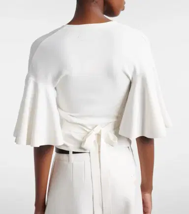 Jacquemus Paysan knitted jersey wrap top | Thumbnail 4 Jacquemus Paysan knitted jersey wrap top | Thumbnail 4