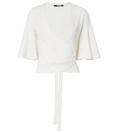 Jacquemus Paysan knitted jersey wrap top | Thumbnail 1 Jacquemus Paysan knitted jersey wrap top | Thumbnail 1