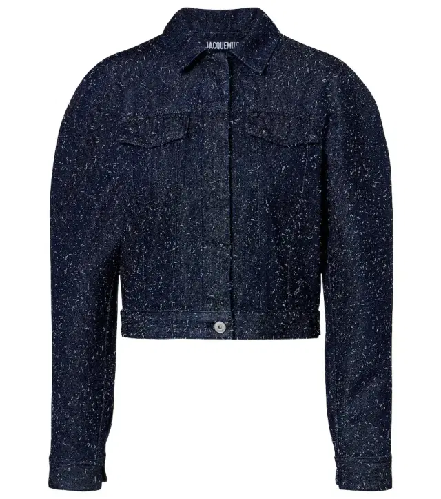 Jacquemus Ovalo de-Nîmes embroidered denim jacket