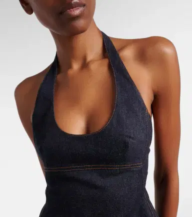 Jacquemus Lavoir de-Nîmes denim halterneck top | Thumbnail 3
