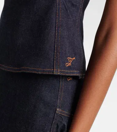 Jacquemus Lavoir de-Nîmes denim halterneck top | Thumbnail 4